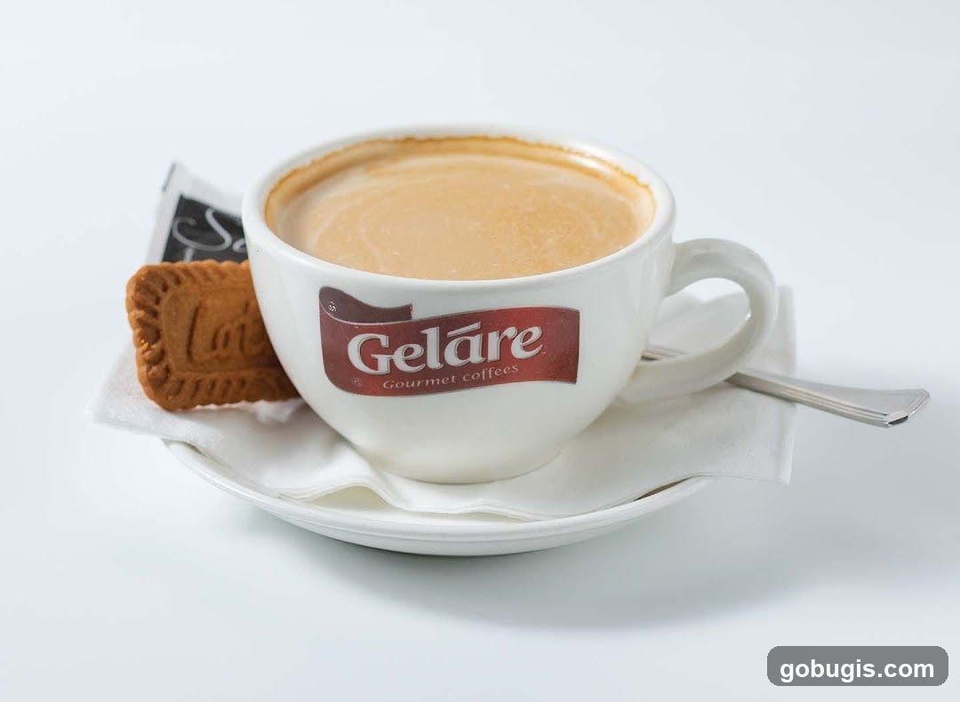 Coffee with a biscuit