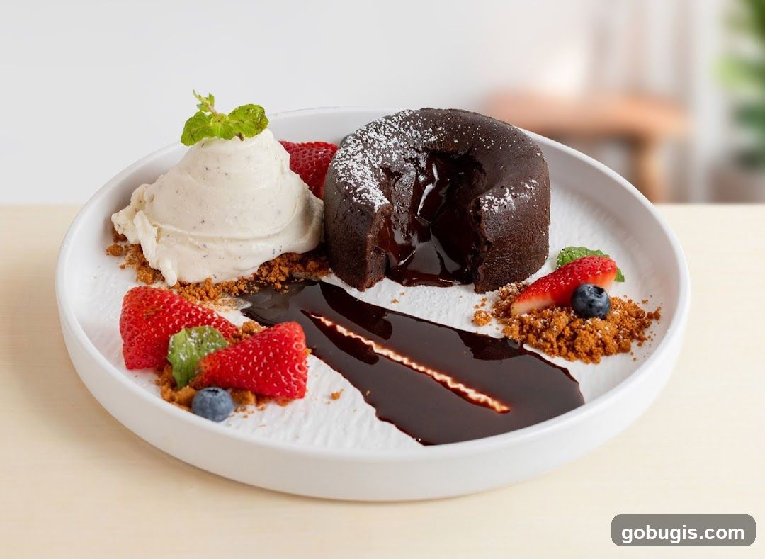 Chocolate Lava Cake with Ice Cream