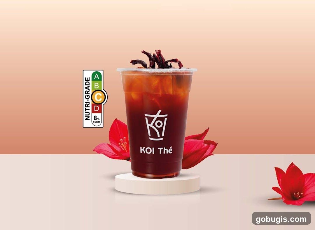 Koi Thé beverage advertisement