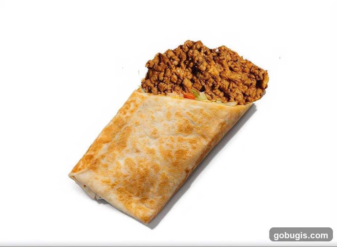 Burrito with Meat Filling