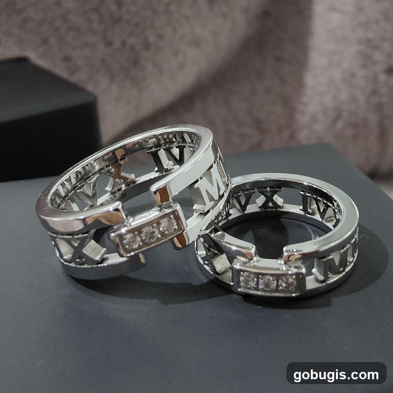 Rings with Roman Numerals
