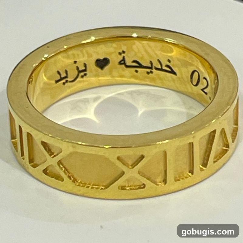 Engraved Gold Ring