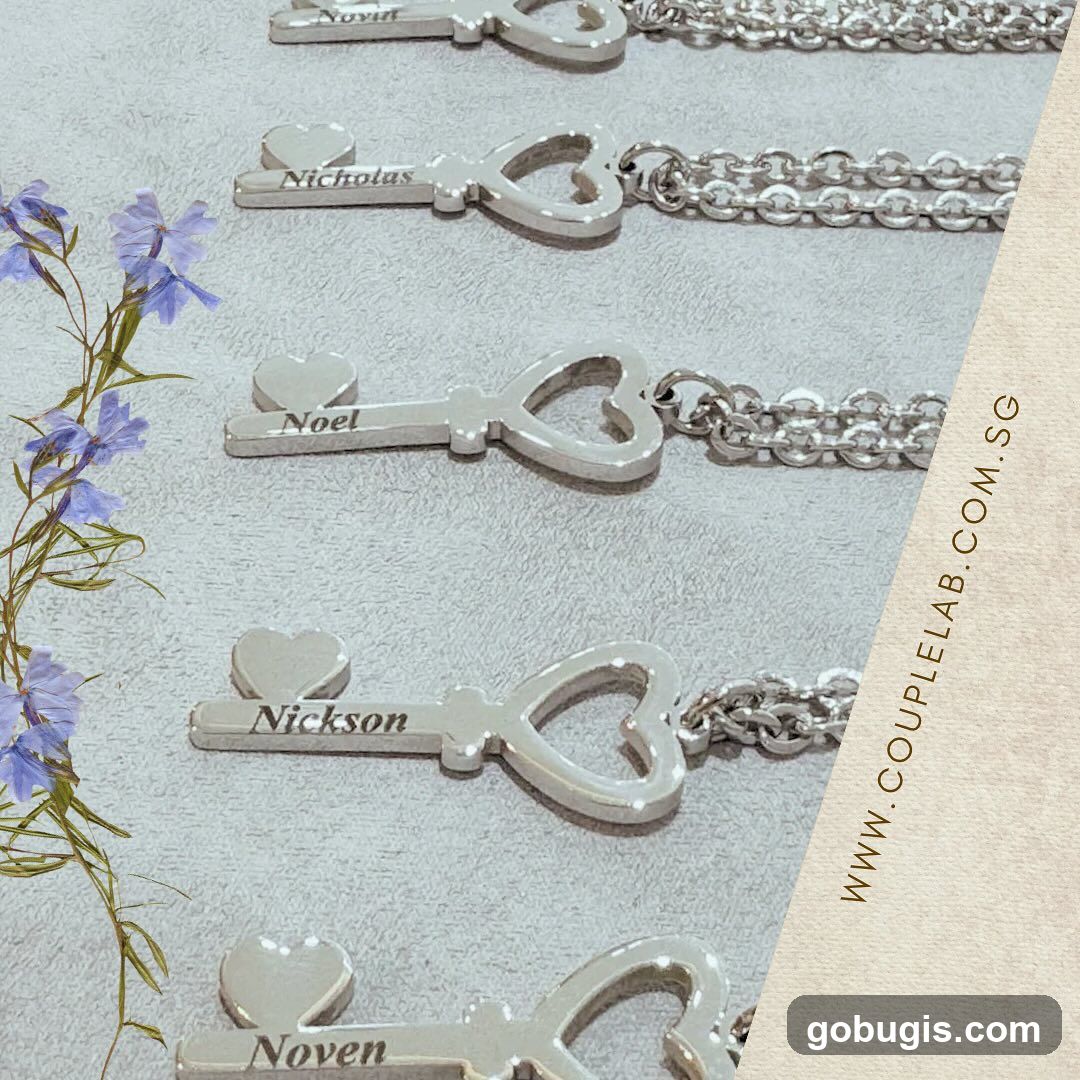 Personalized Key Necklaces
