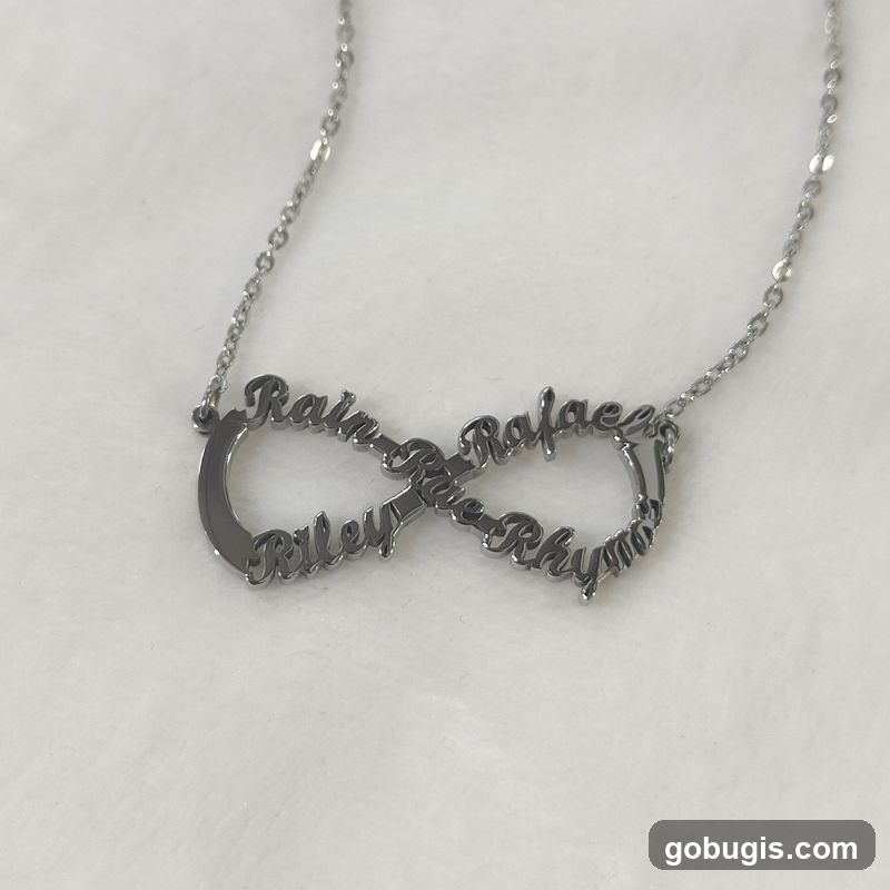 Infinity Necklace with Names