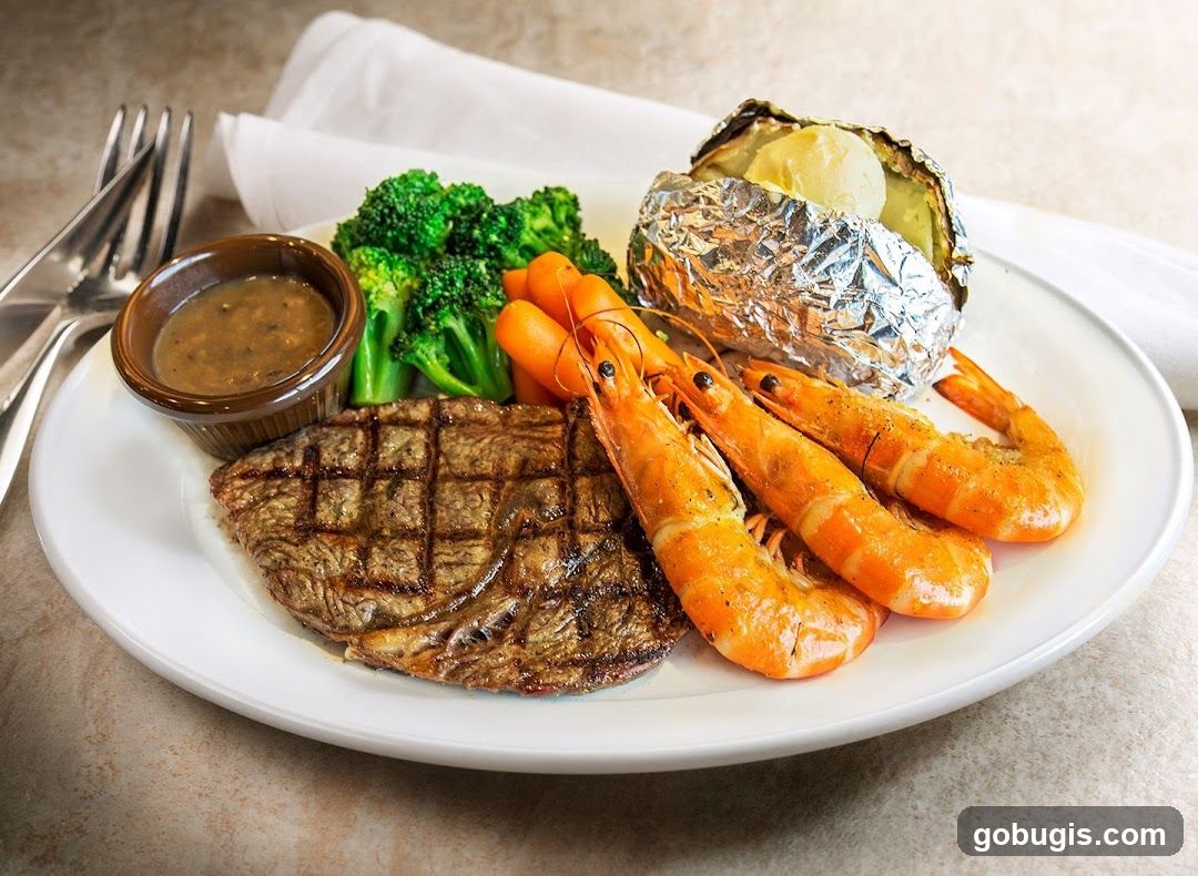 Steak and Shrimp Dinner