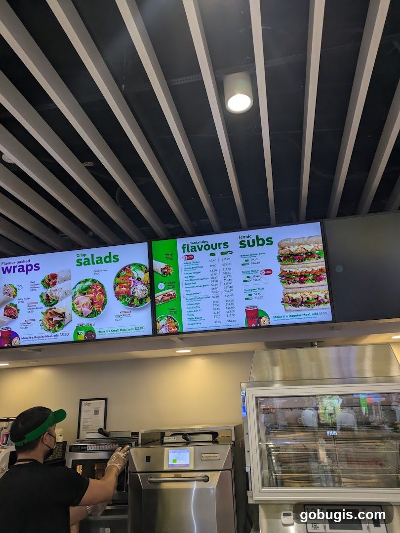 Sandwich Shop Menu