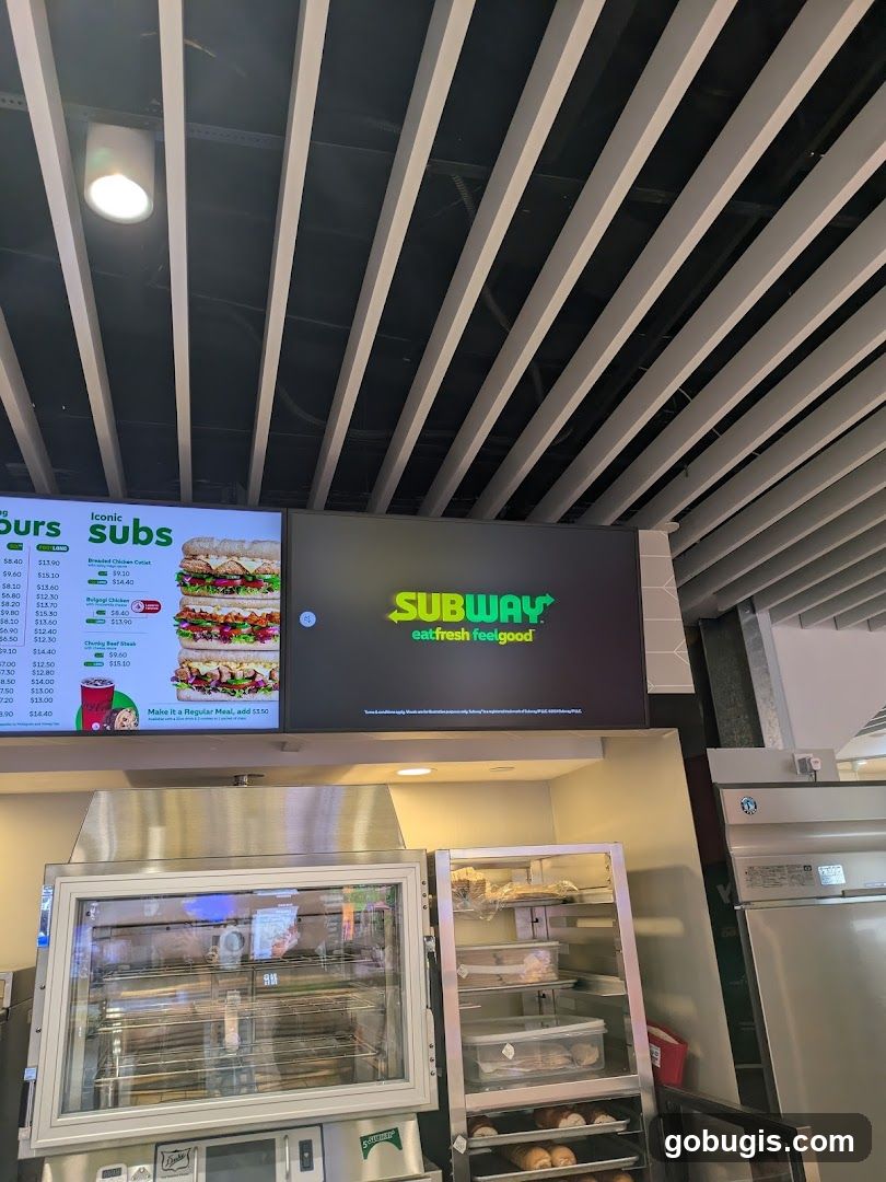 Subway Menu and Logo