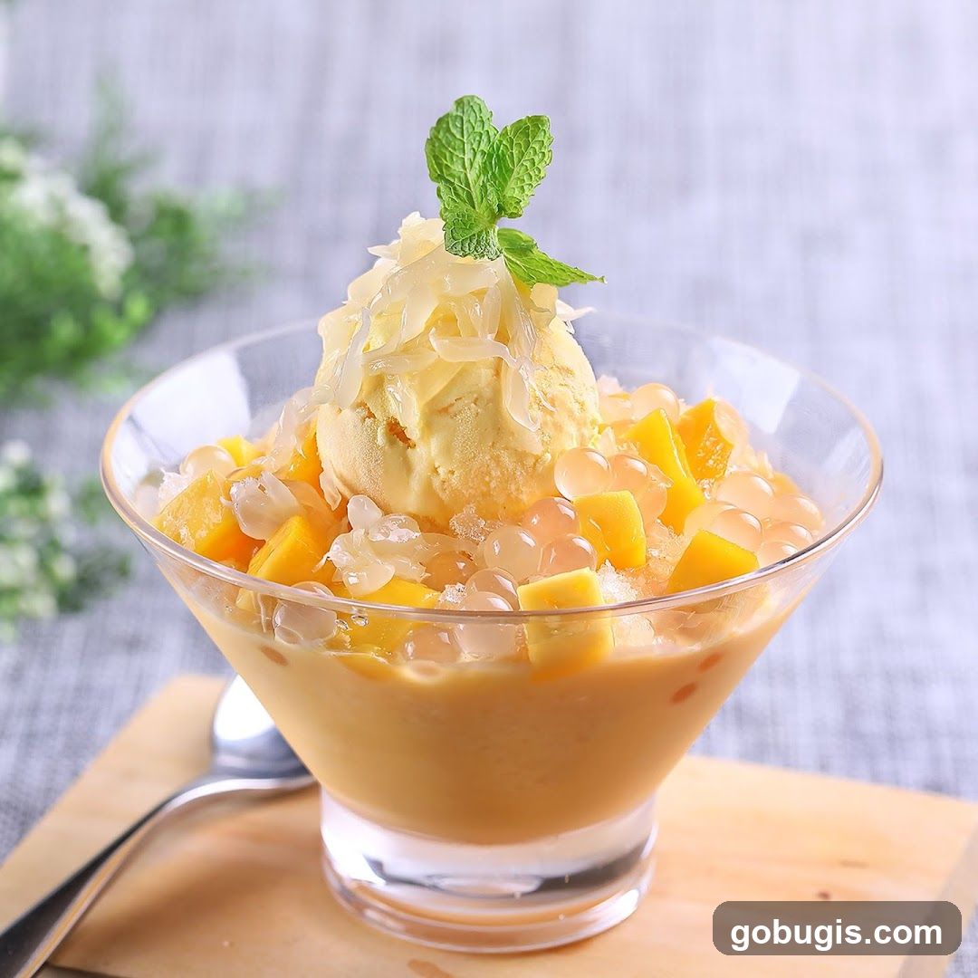 Mango Ice Cream Dessert