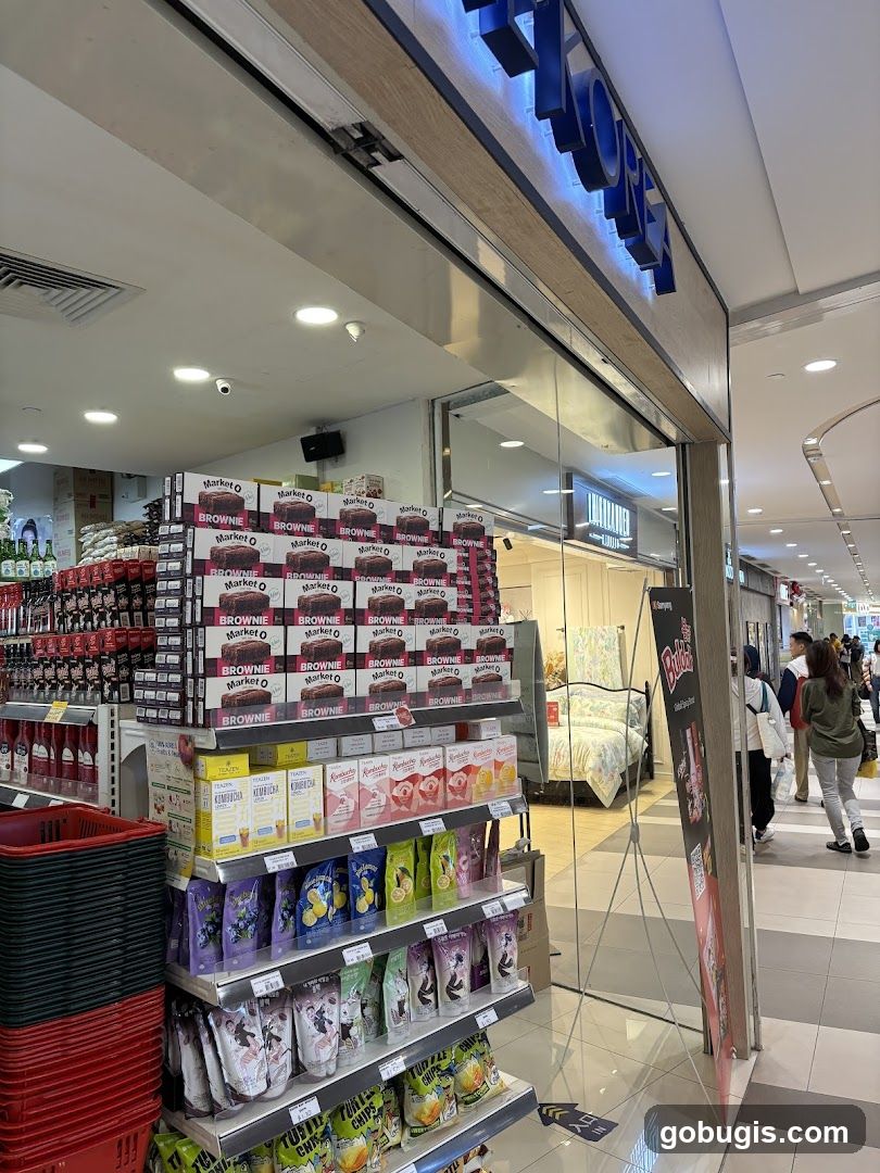 Store Interior with Snacks and Home Goods