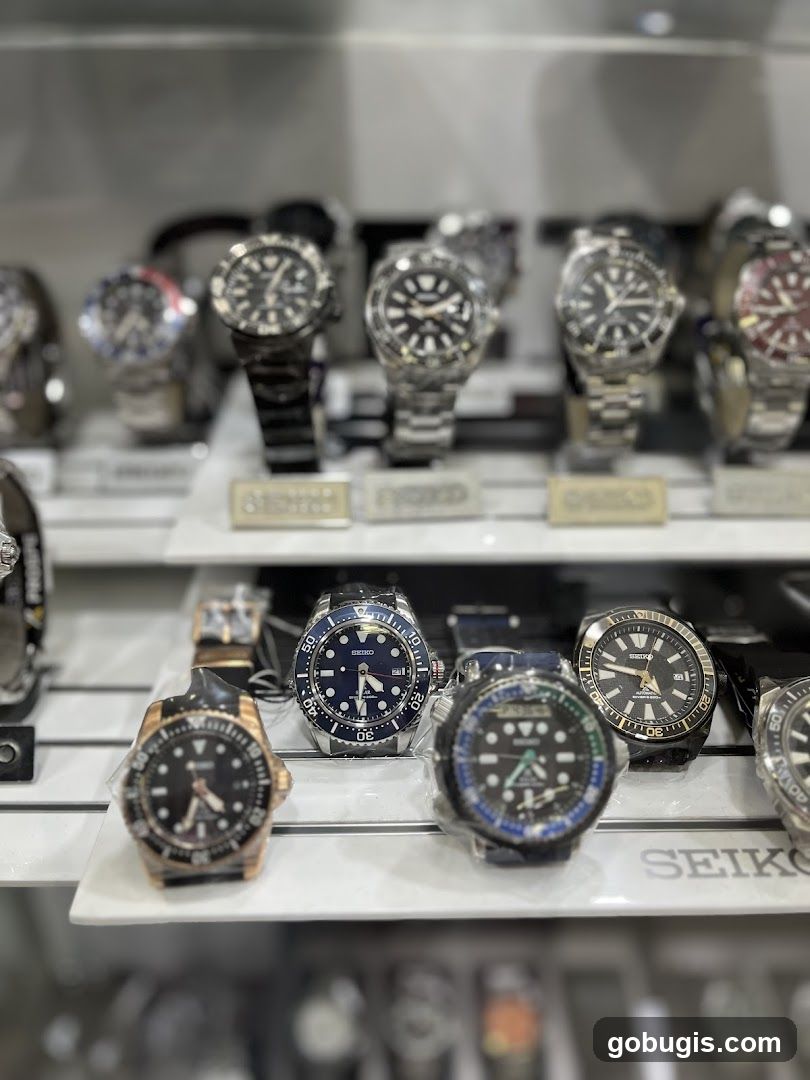 Watches on Display