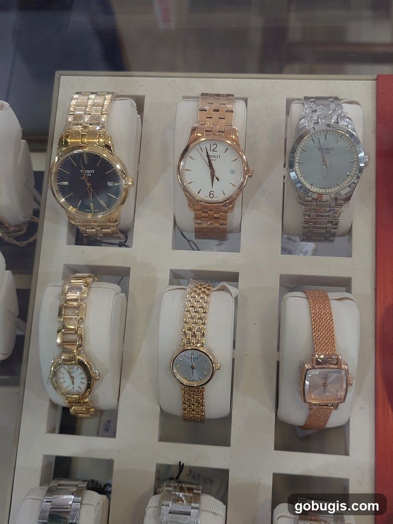 Tissot Watches Display
