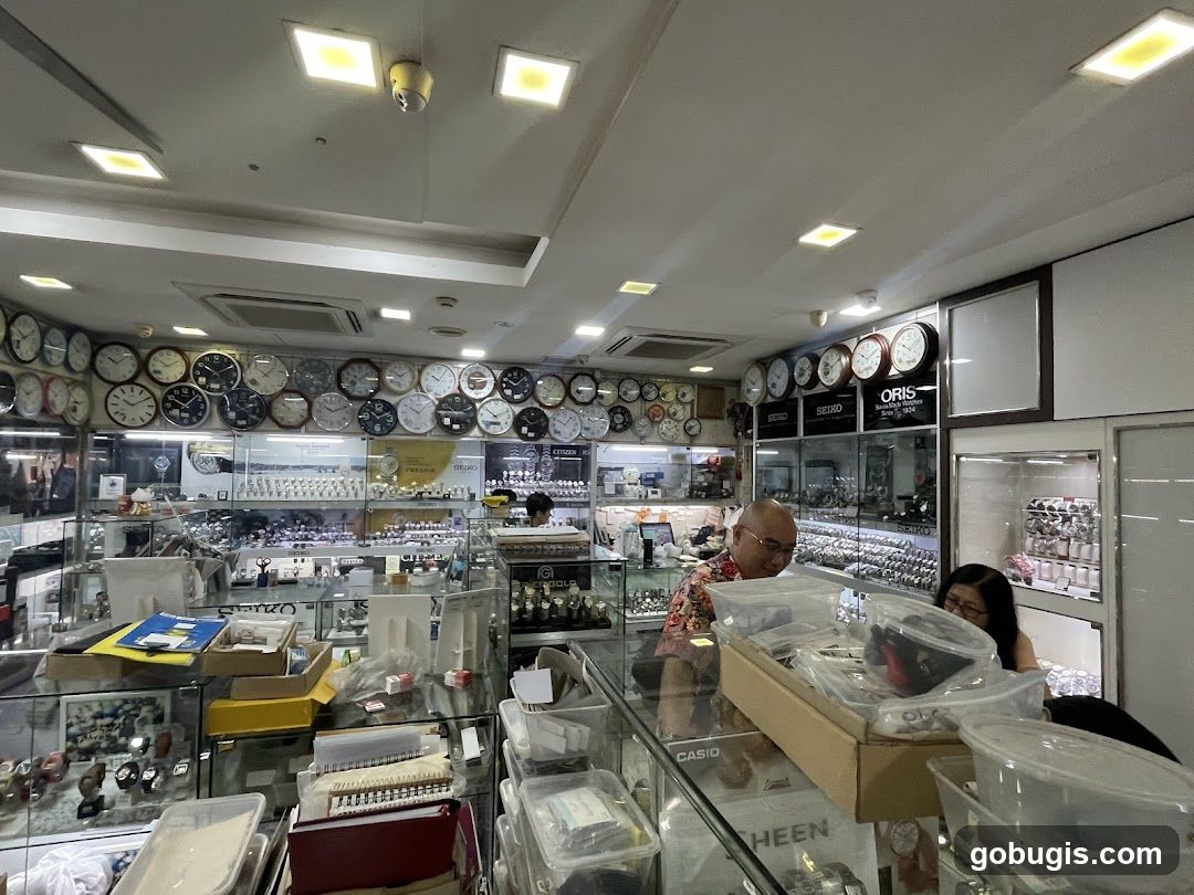 Watch store interior