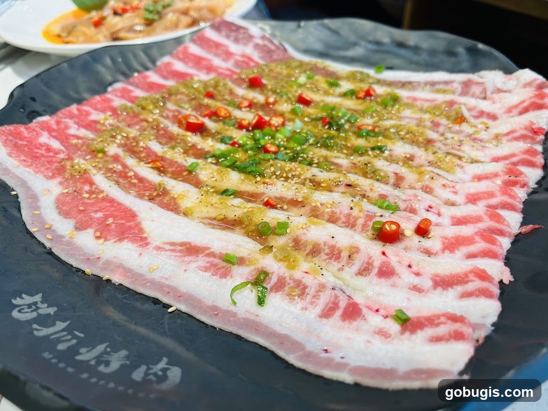 Marinated Sliced Pork Belly