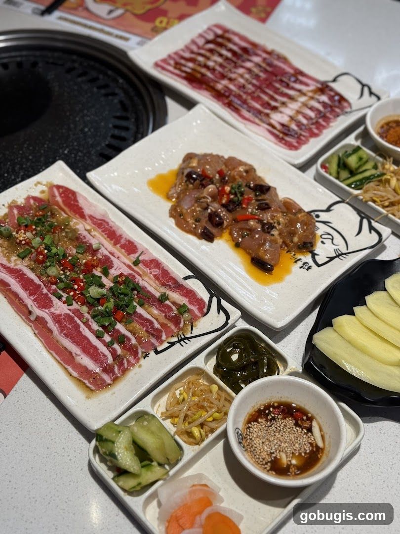 Assortment of Korean BBQ Ingredients