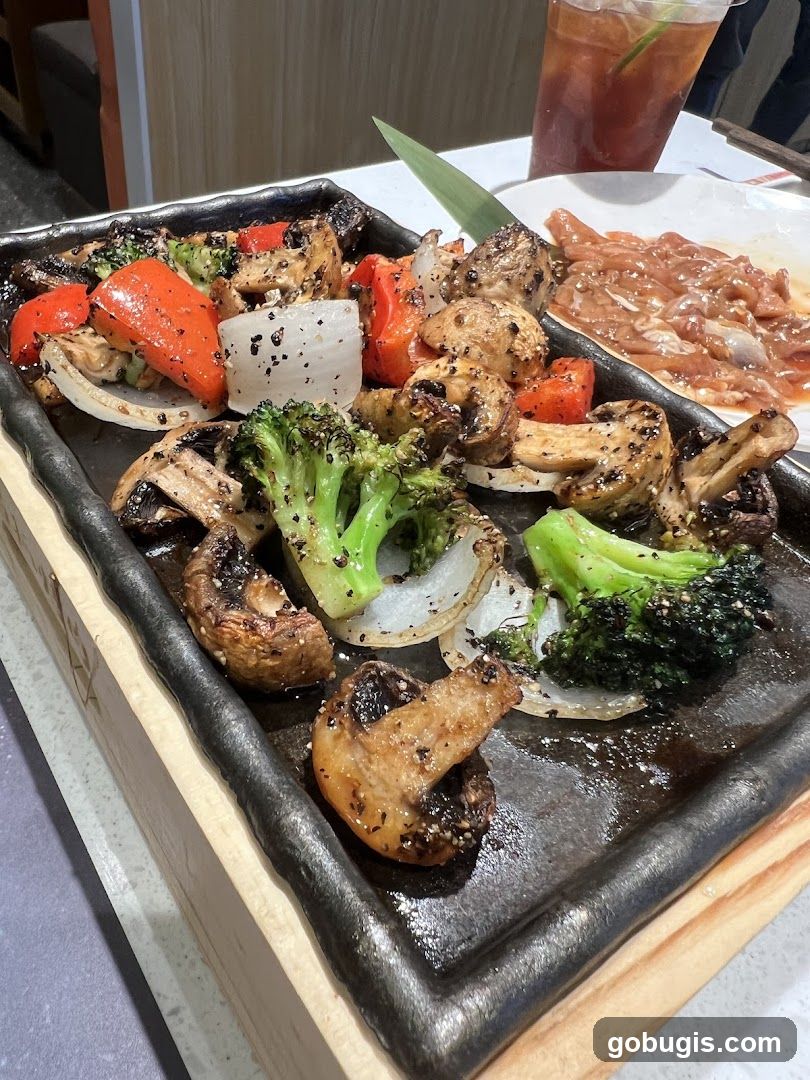 Grilled Vegetables and Meat