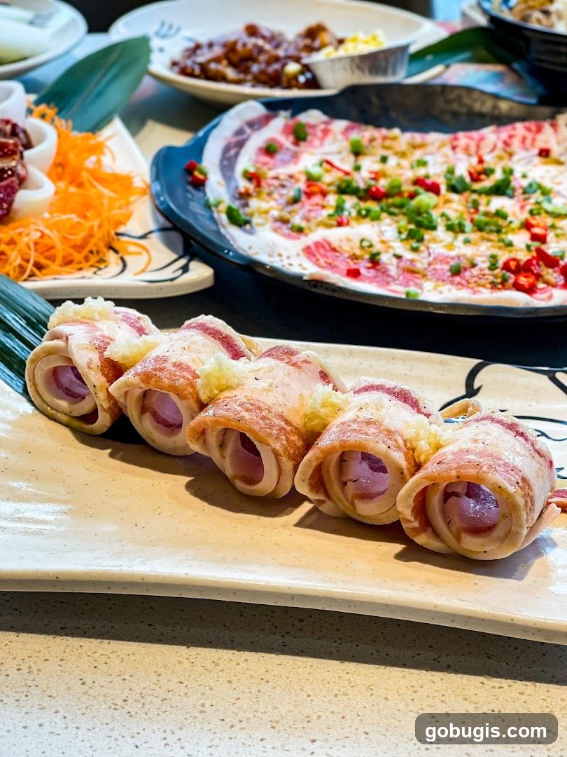 Bacon-Wrapped Meat Skewers