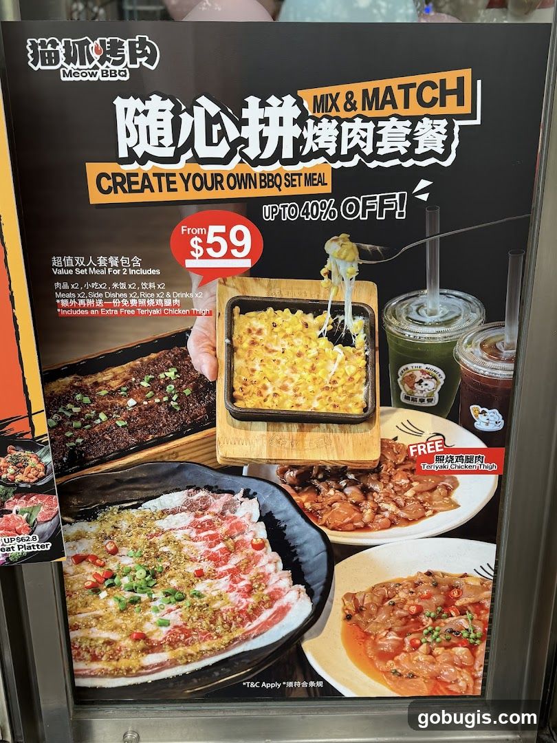 Meow BBQ Mix & Match Set Meal
