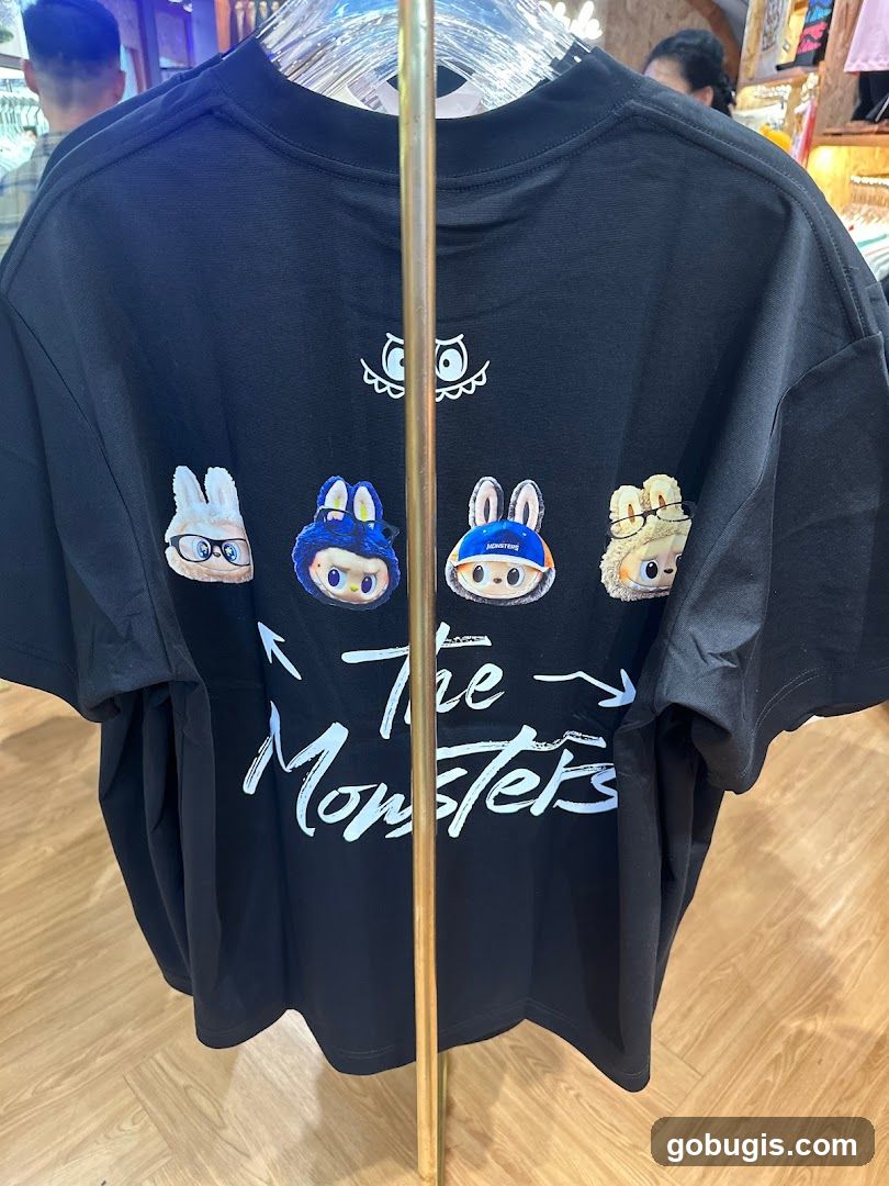 T-shirt with cartoon characters
