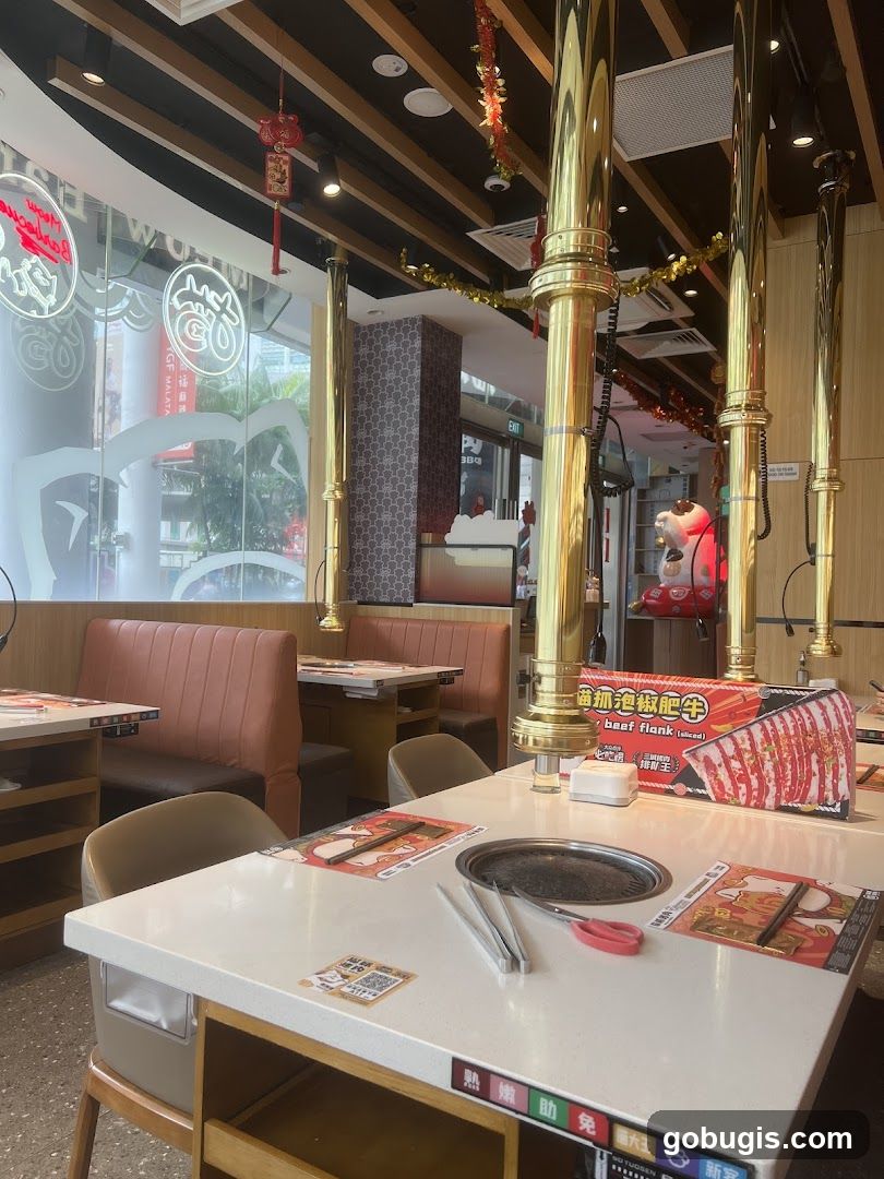 Restaurant Interior with Grills
