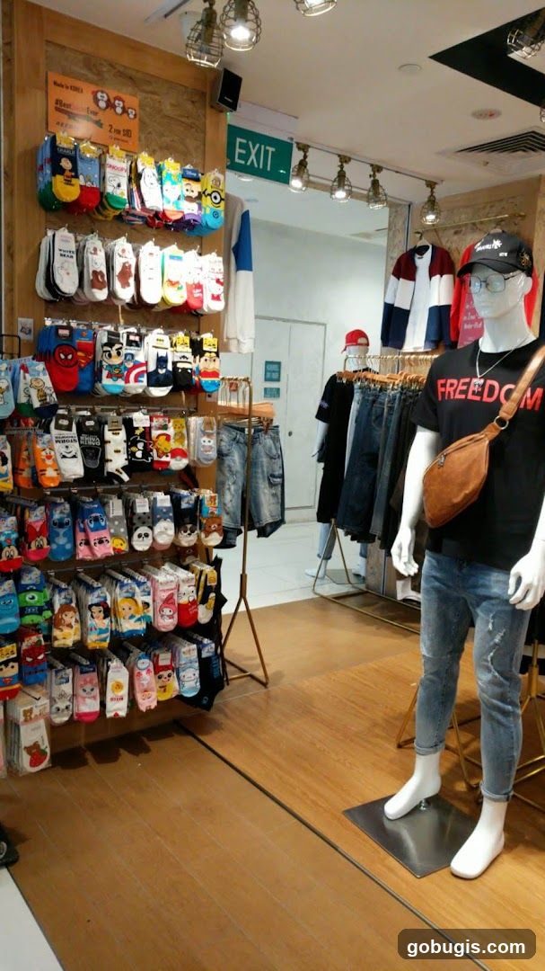 Socks and Apparel Display