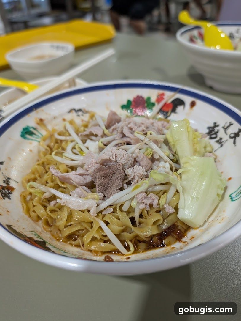 Noodles with Pork and Bean Sprouts