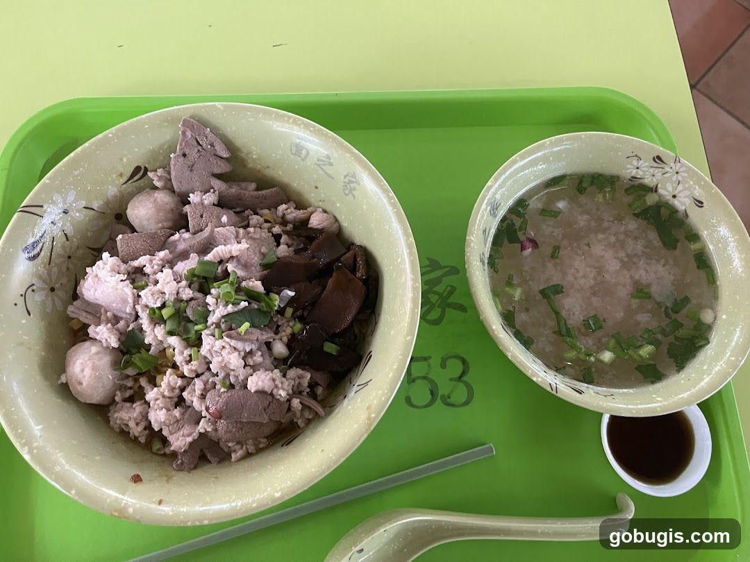 Pork Noodles with Soup
