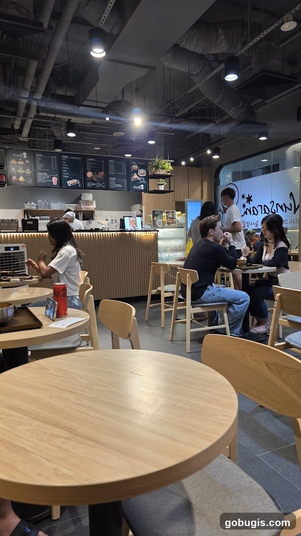 Cafe Interior with Patrons