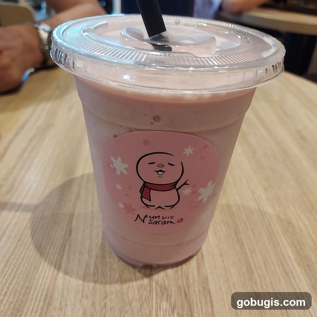 Pink Smoothie with Sticker