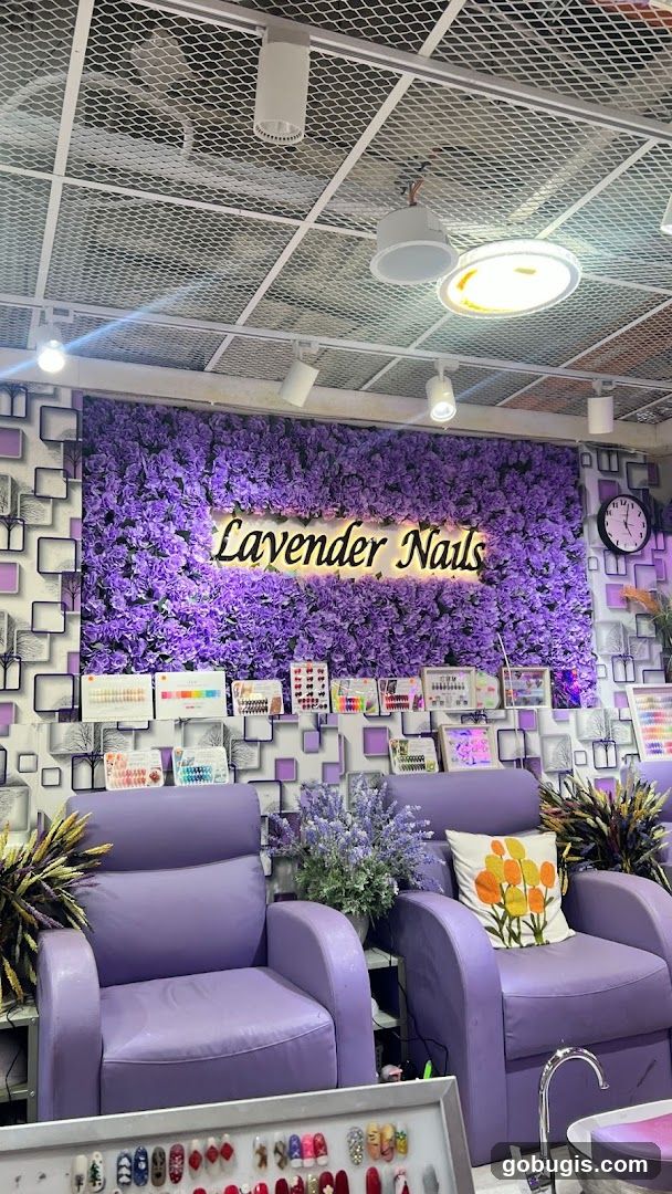 Lavender Nails Salon Interior