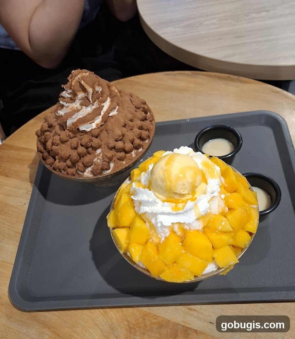 Desserts on a Tray