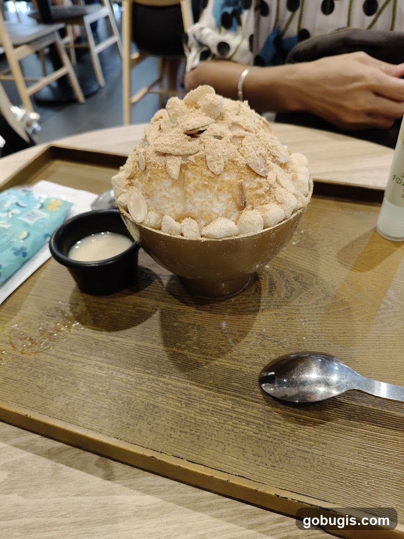 Dessert with Almonds and Powder