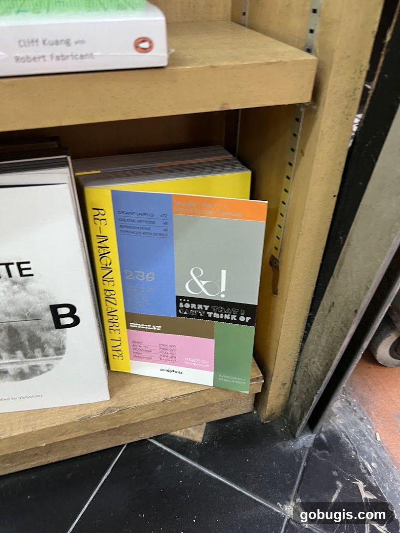 Books on a shelf