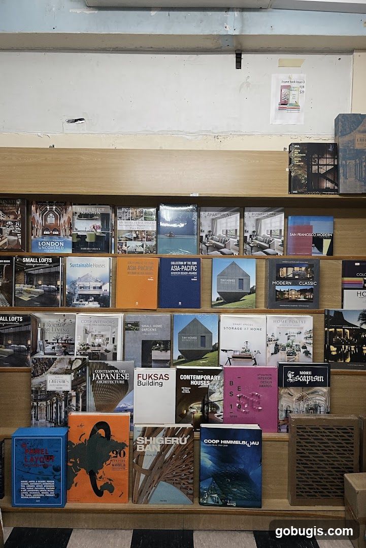 Bookshelves with Architecture and Design Books