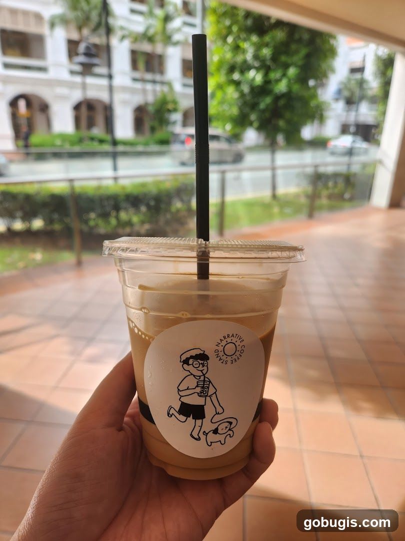 Iced Coffee with Sticker