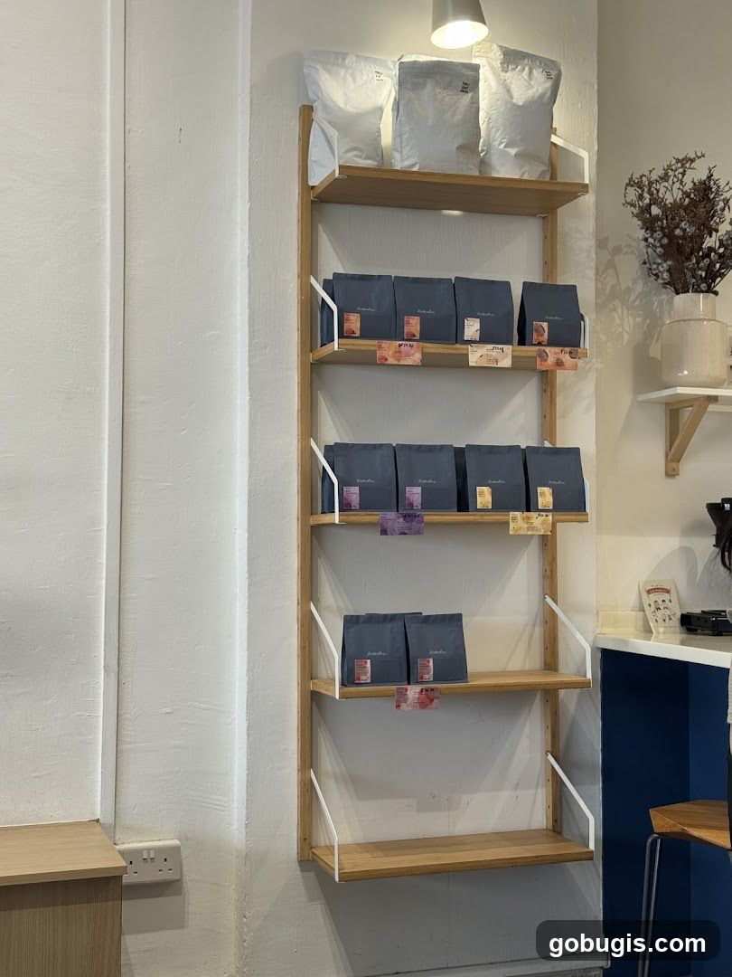 Coffee Bags on Shelves