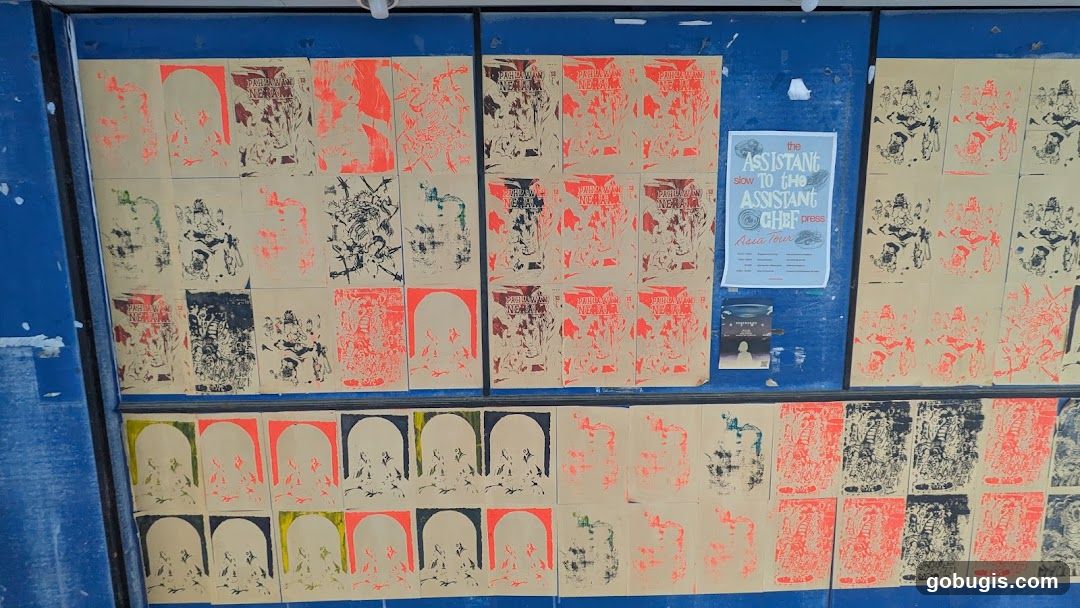 Posters on a Bulletin Board