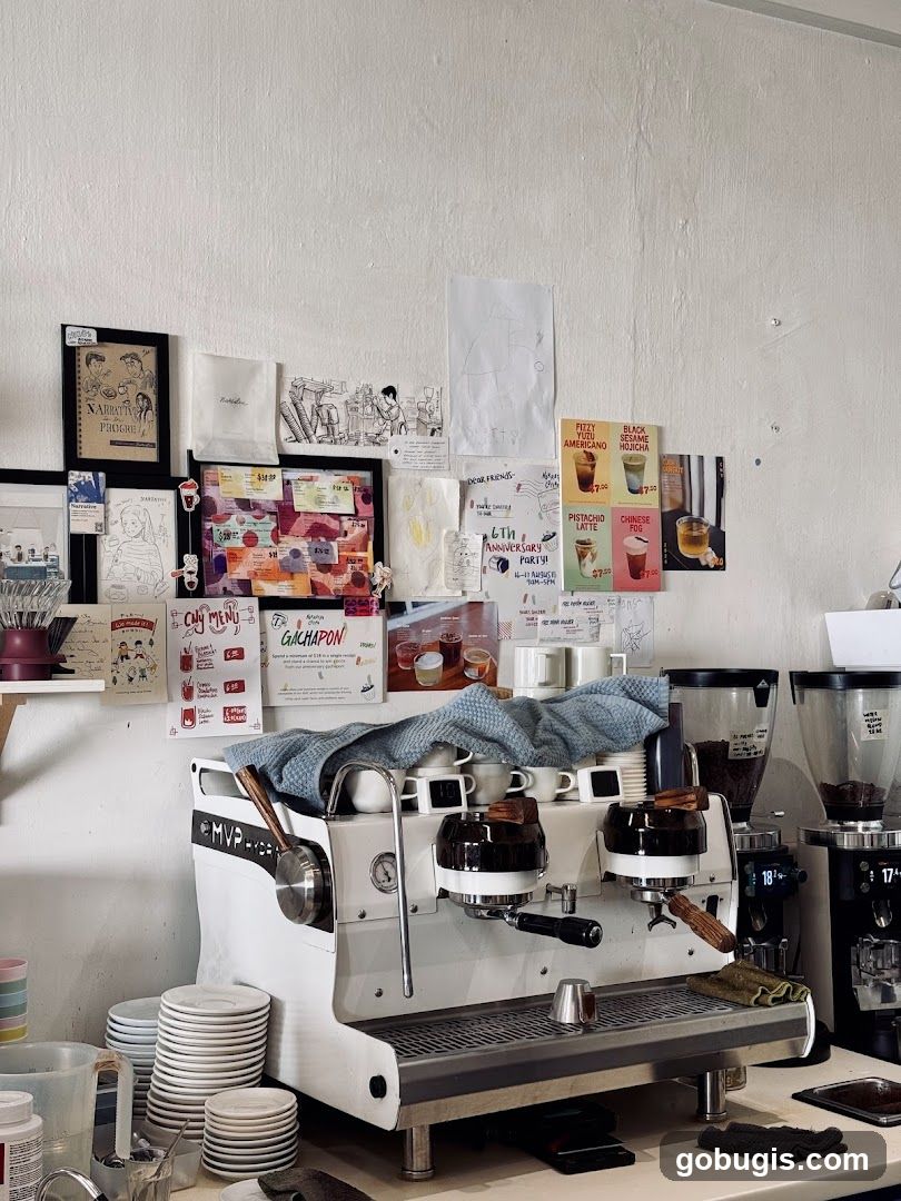 Coffee Machine and Menu Display