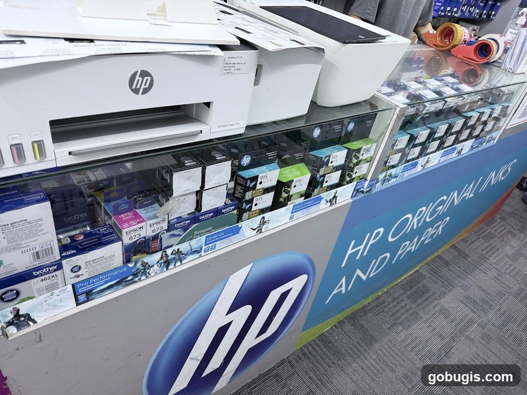 Printer Ink and Paper Display