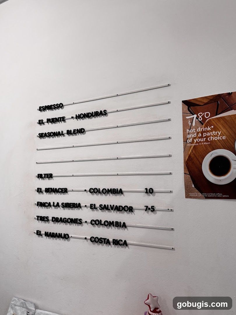 Coffee Menu