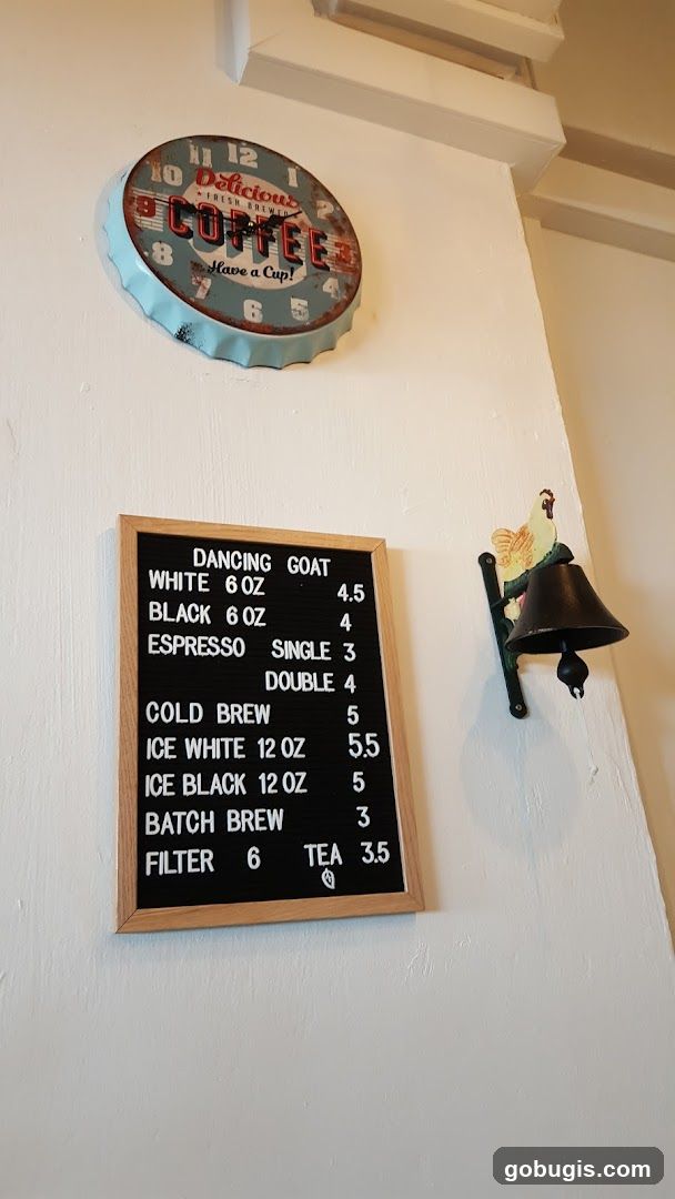 Coffee Menu
