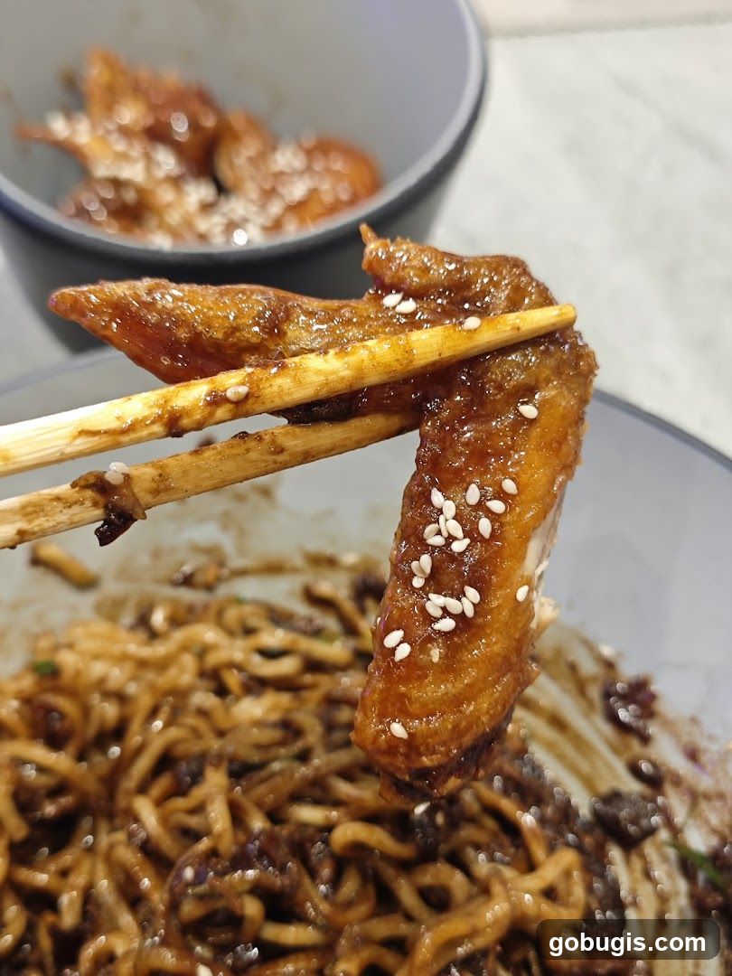 Chicken Wings and Noodles