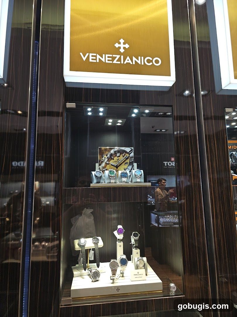 Venezianico Watches Display