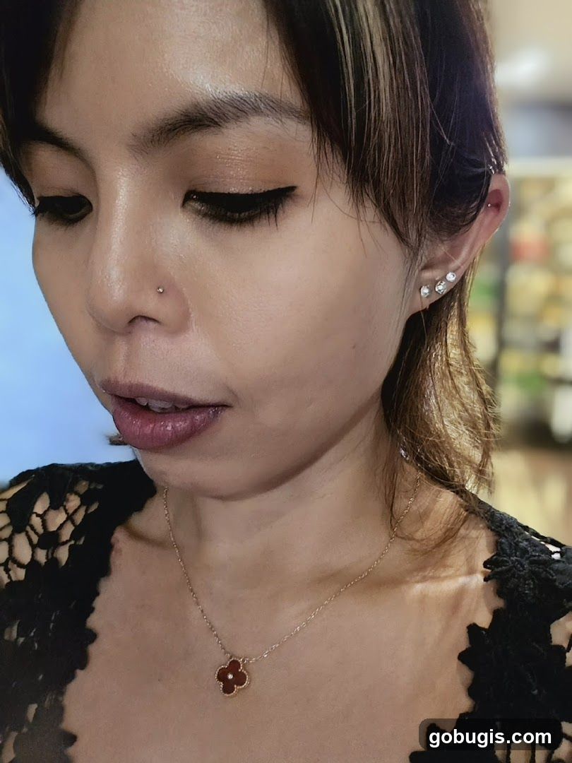 Woman wearing jewelry