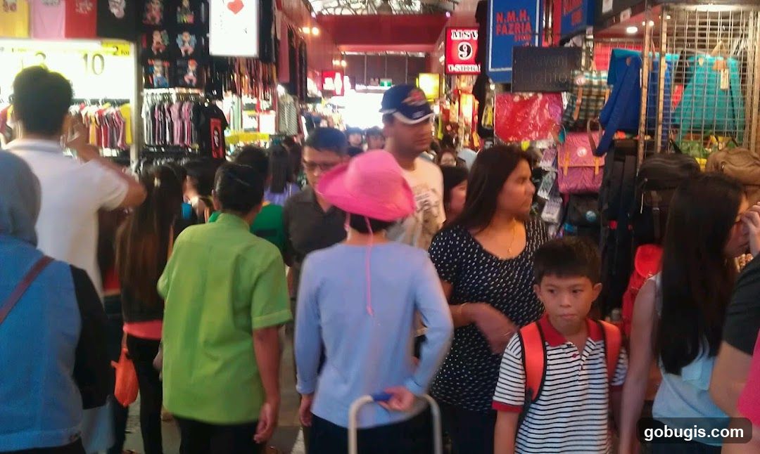 Busy Market Stalls