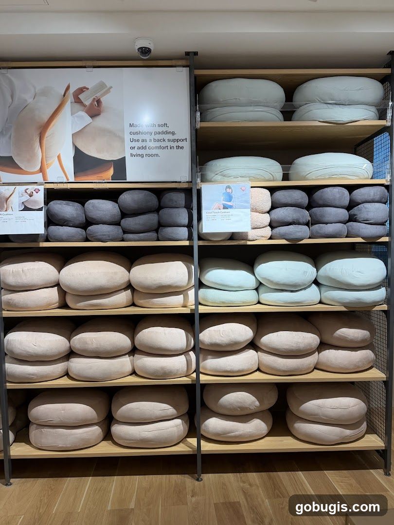 Cushions on Display
