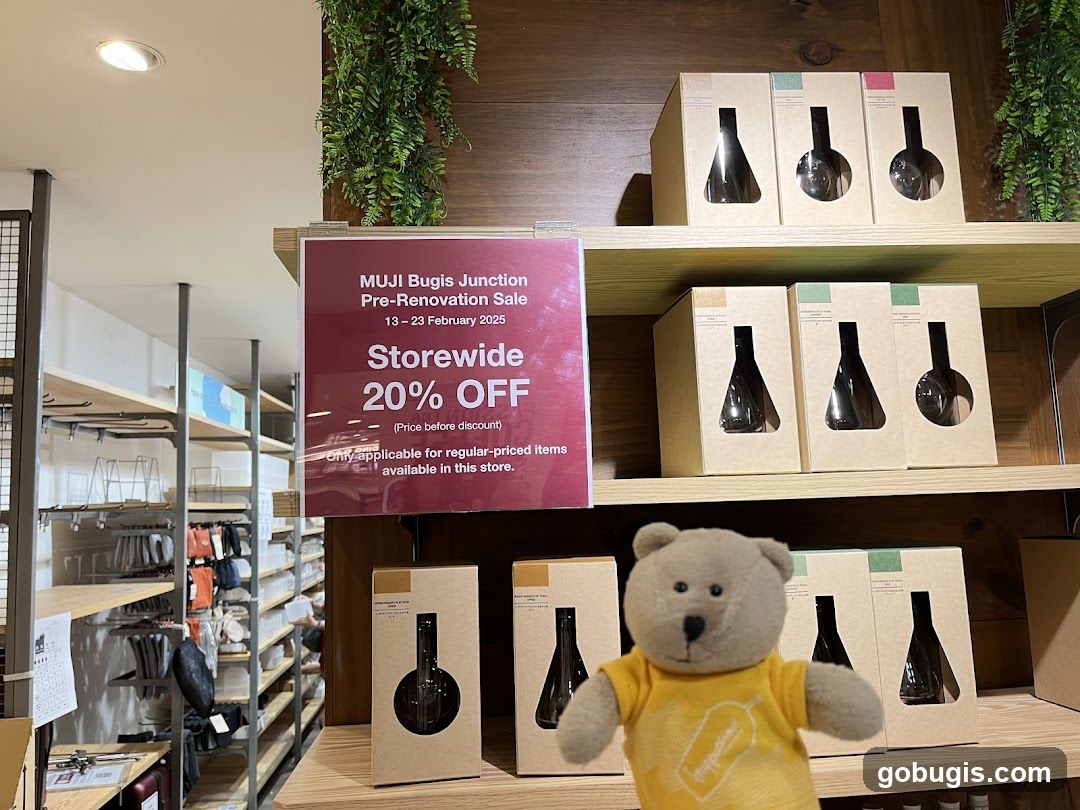 MUJI Bugis Junction Pre-Renovation Sale