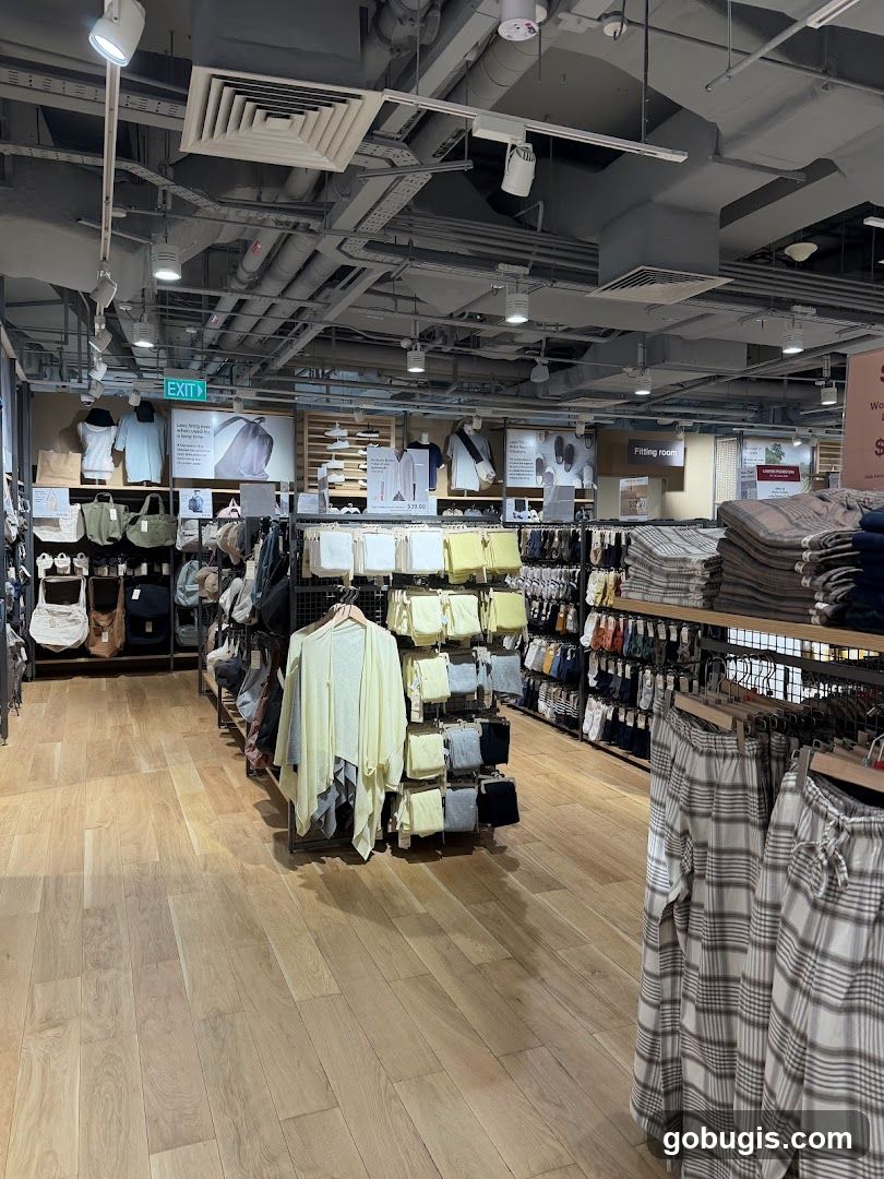 Clothing store interior
