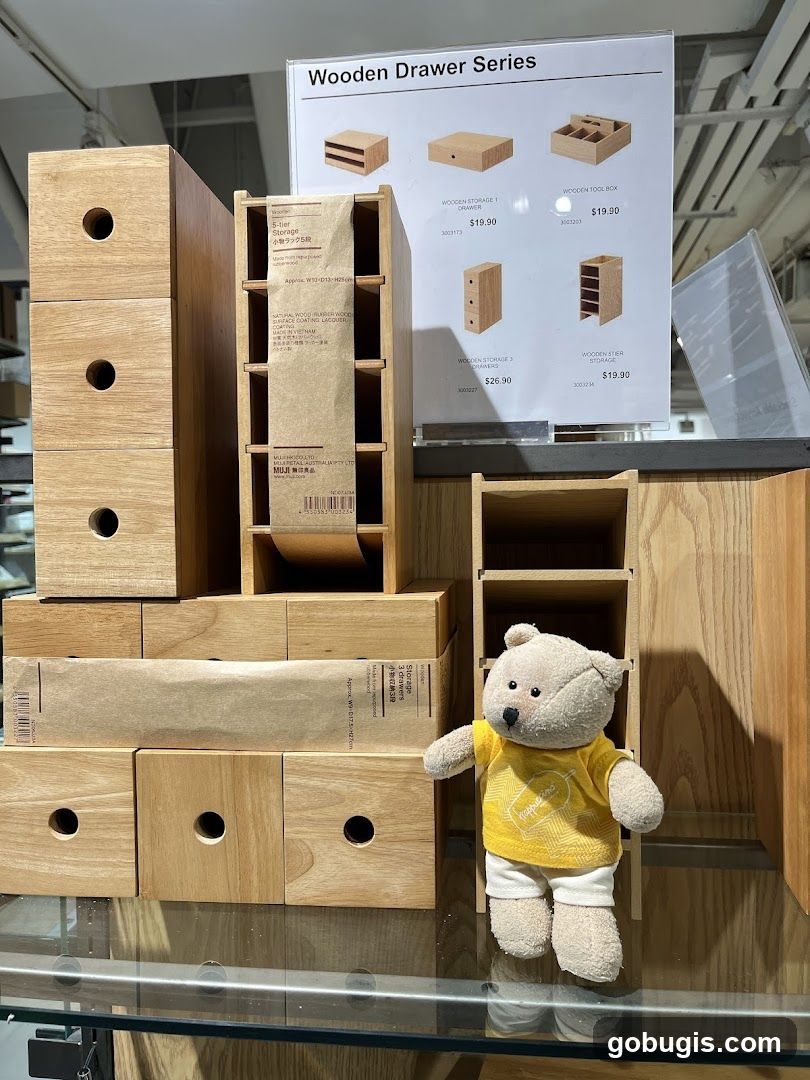 Wooden Drawer Series Display