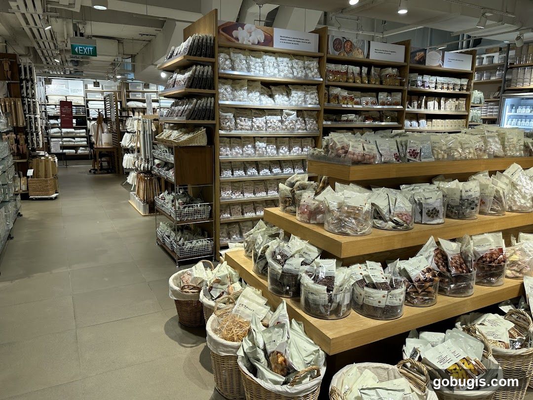 Store Interior with Packaged Snacks