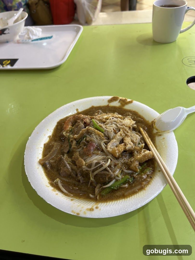 Noodles with Gravy and Shrimp